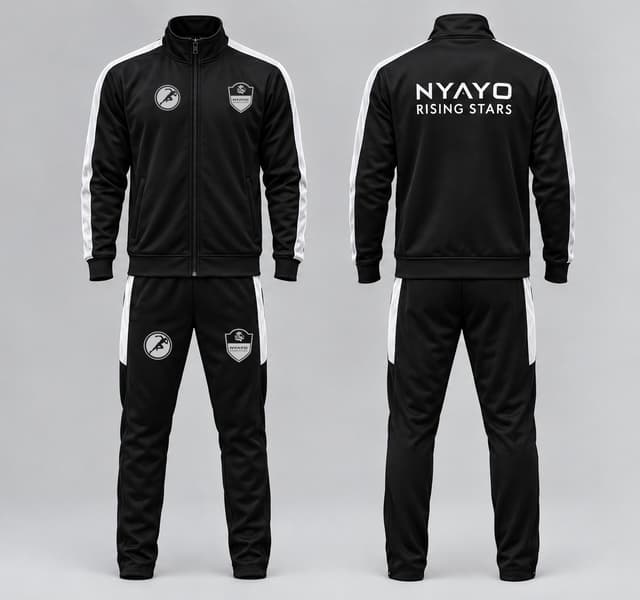 Black Nyayo Rising Stars Tracksuit